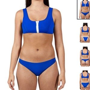 Hoaka Swim Cherry Royal Neoprene Bikini Set